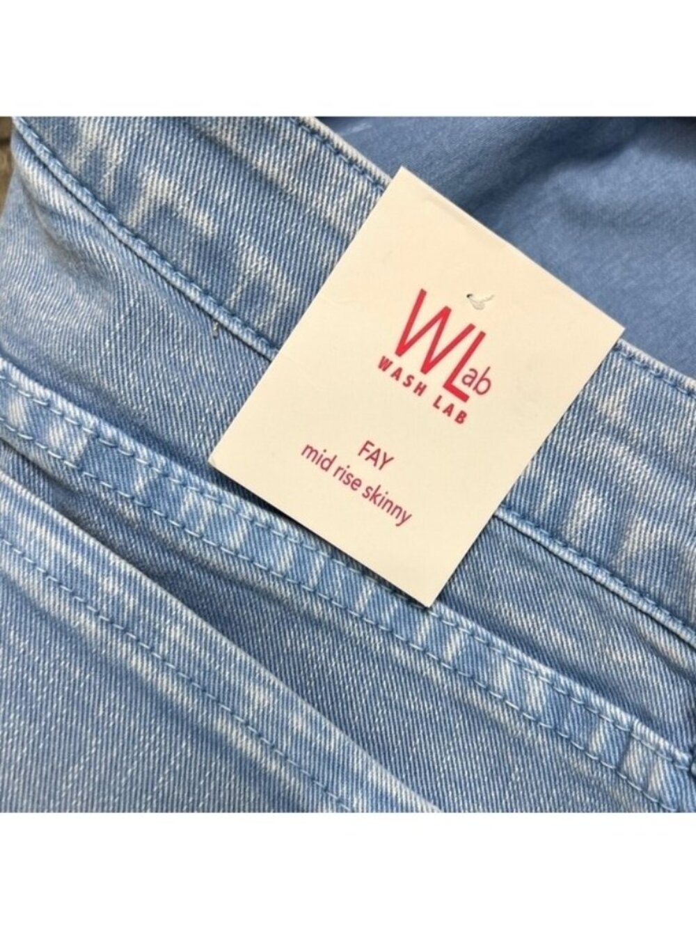 Wash Lab NWT Fay Mid Rise Skinny Stretch Jeans Size 31 MSRP $108 - Picture 7 of 9